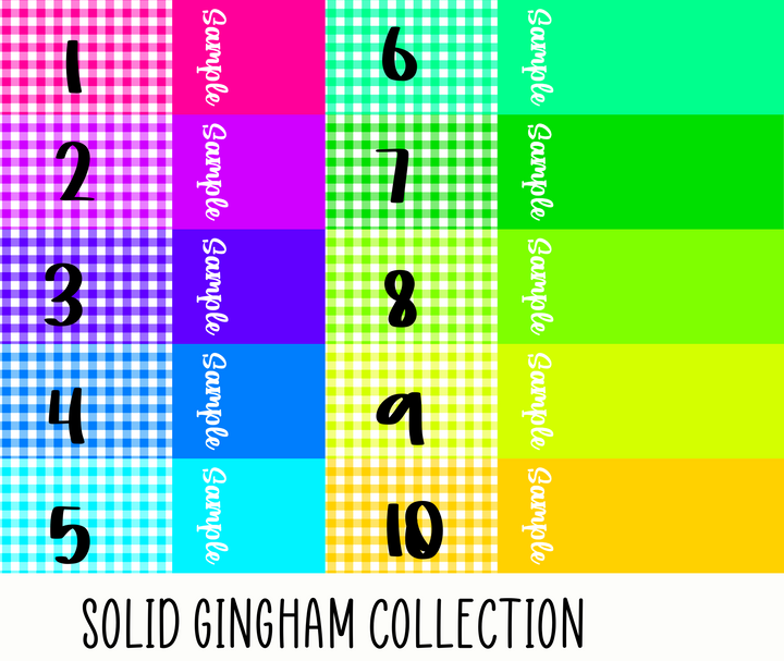 2 Tone solid gingham