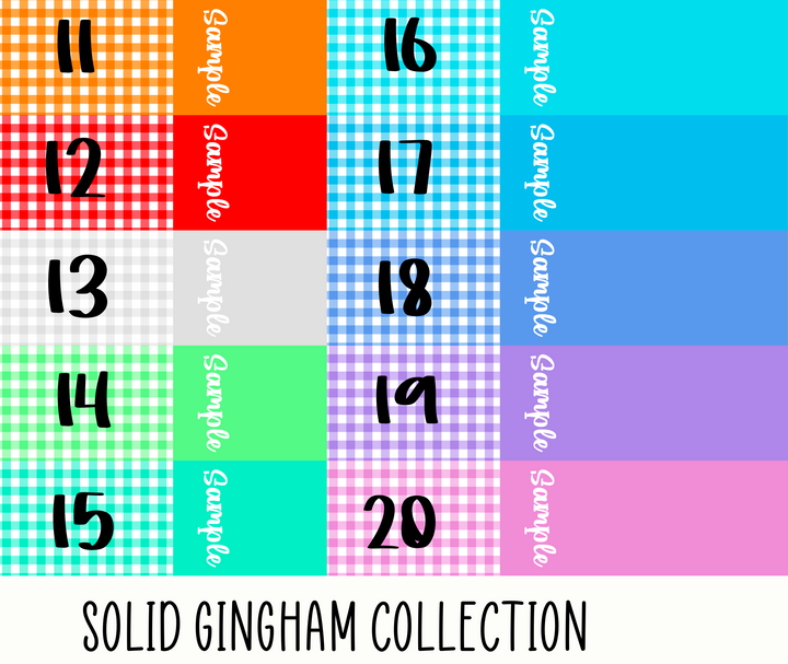 2 Tone solid gingham