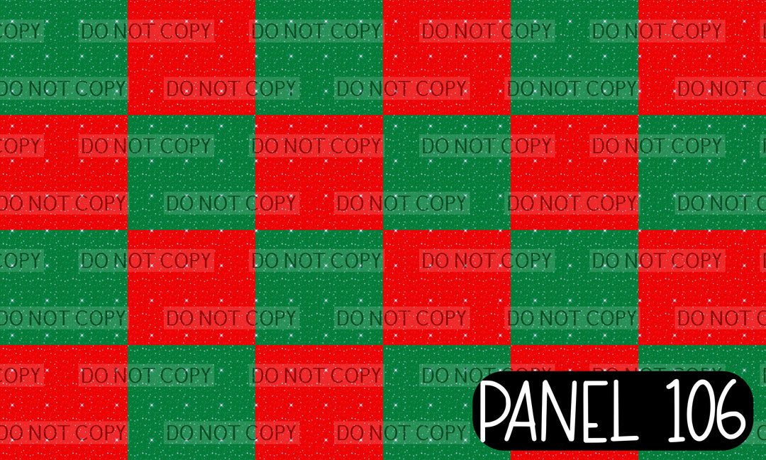 Panel 106 – 12-1 Dark Red Green Sparkle Twisted Headband printed fabric panel preview