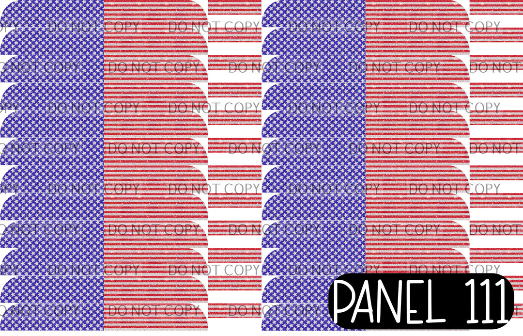 Panel 111 – 22-1 Glitter Flag Sailor Large printed fabric panel preview