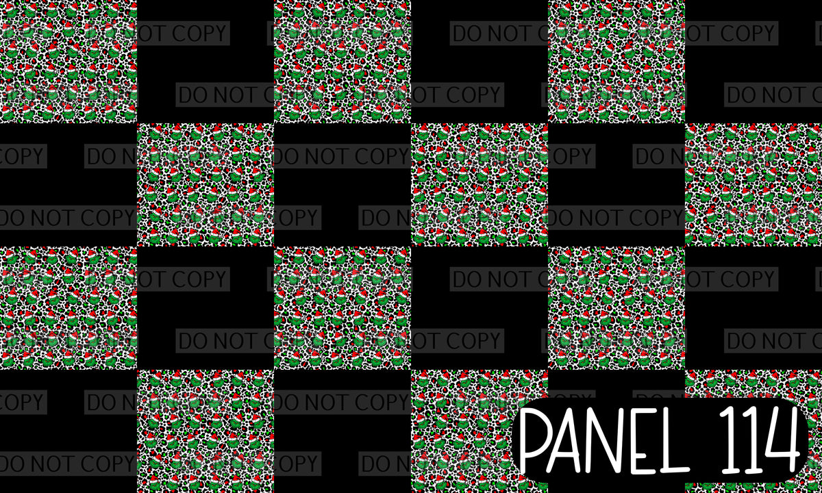 Panel 114 – 12-1 Green Man Black Solid Twisted Headband printed fabric panel preview
