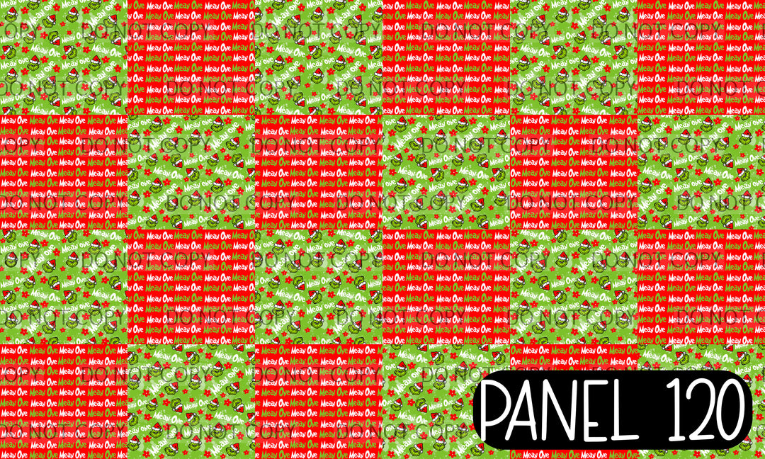 Panel 120 – Mean One Floral Headband printed fabric panel preview