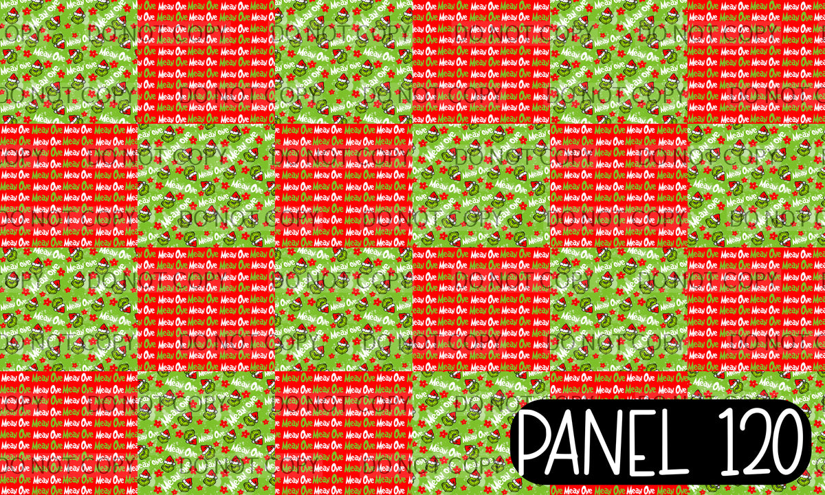 Panel 120 – Mean One Floral Headband printed fabric panel preview