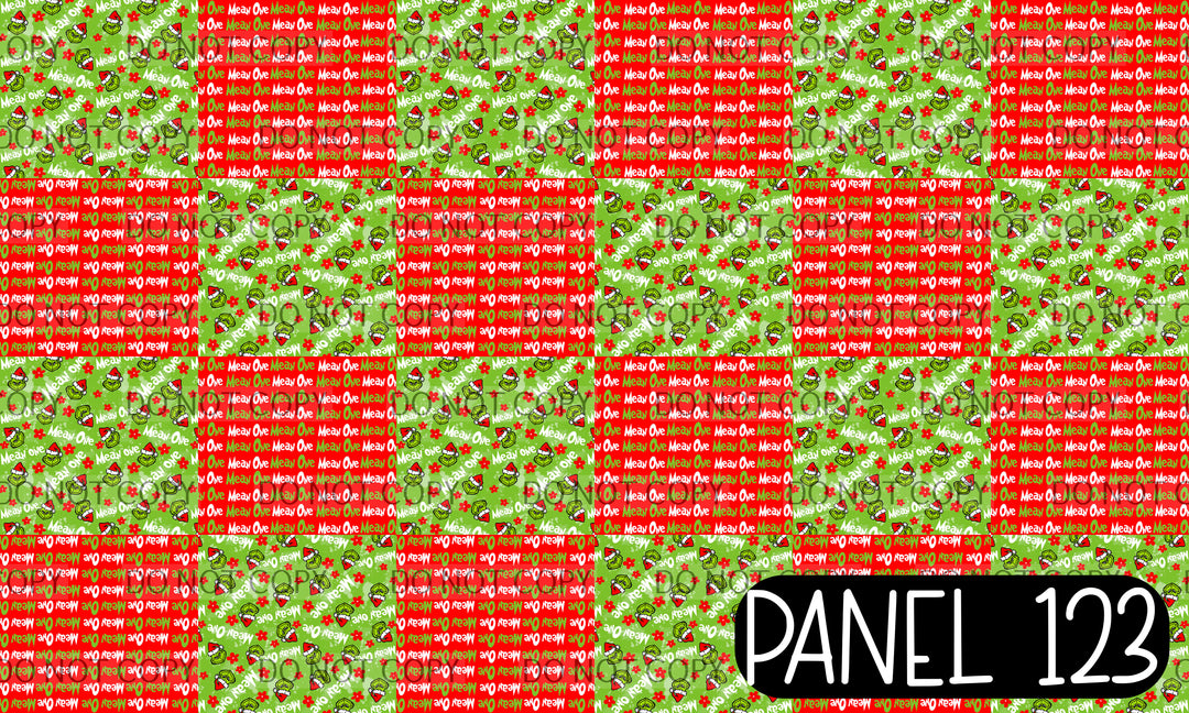 Panel 123 – 12-1 Mean one Twisted Headband printed fabric panel preview