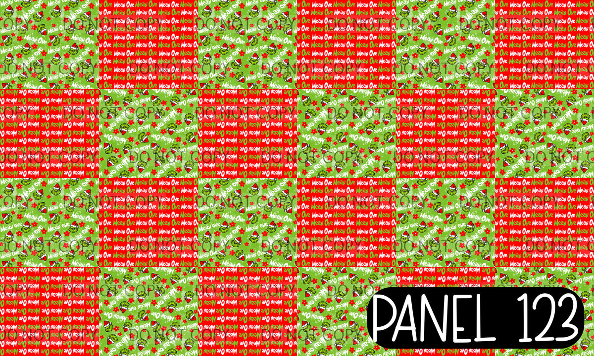 Panel 123 – 12-1 Mean one Twisted Headband printed fabric panel preview