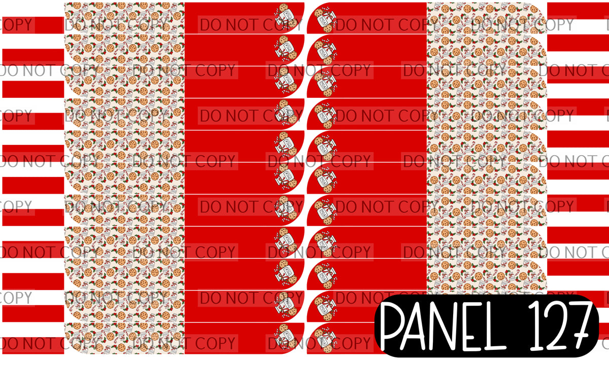 Panel 127 – 22-1 Milk and Cookies Large Sailor 22-1 printed fabric panel preview
