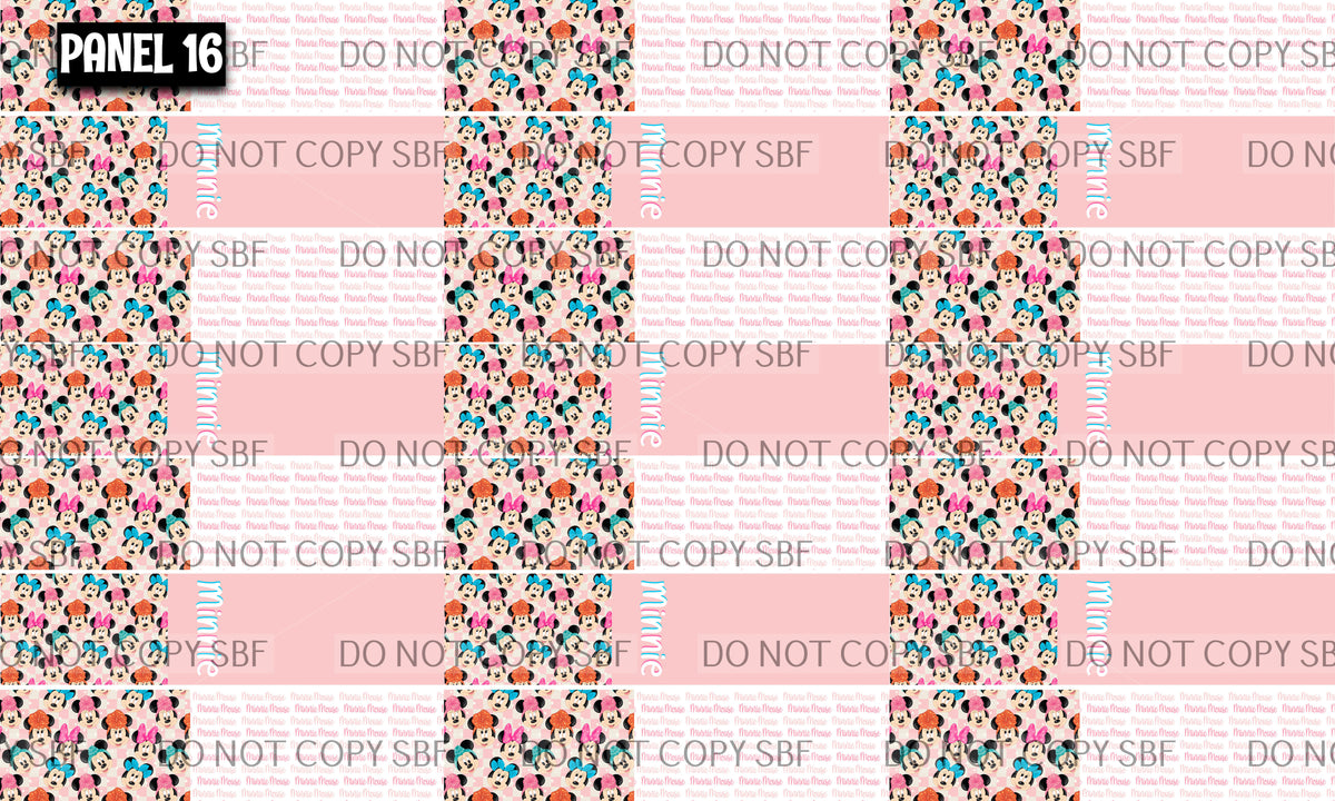 Panel 16 – 21-1 Minnie Two Tones printed fabric panel preview