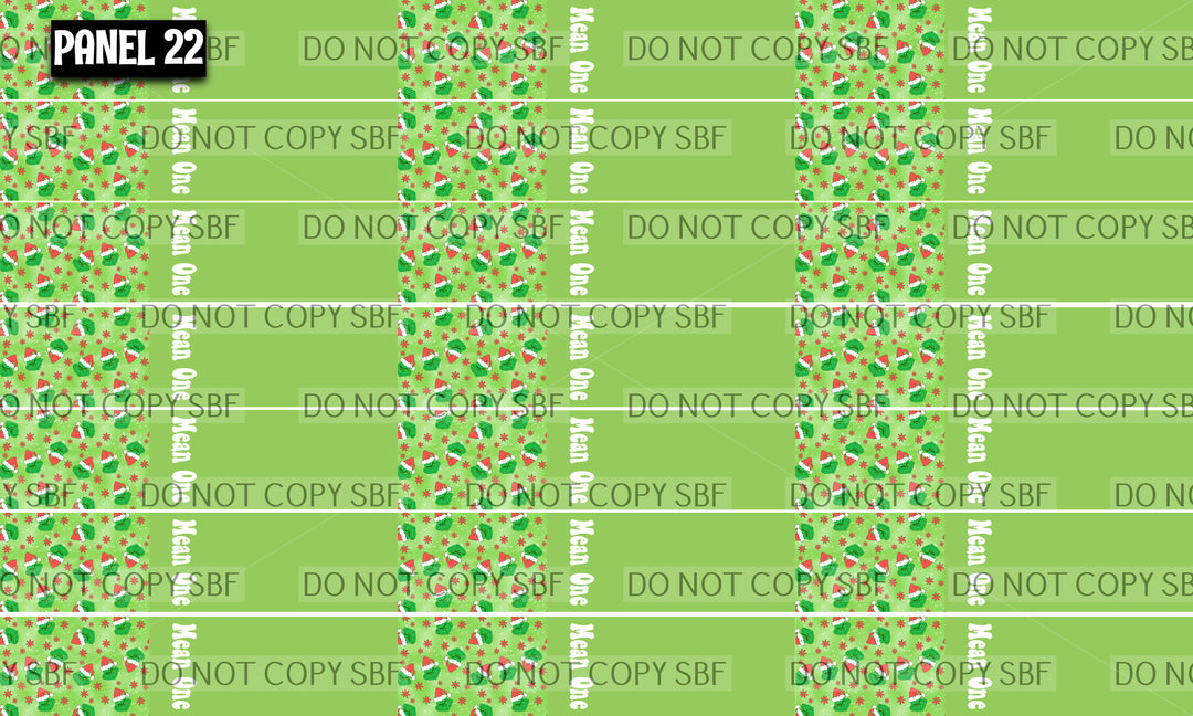Panel 22 – 21-1 Mean One 5in Bow printed fabric panel preview