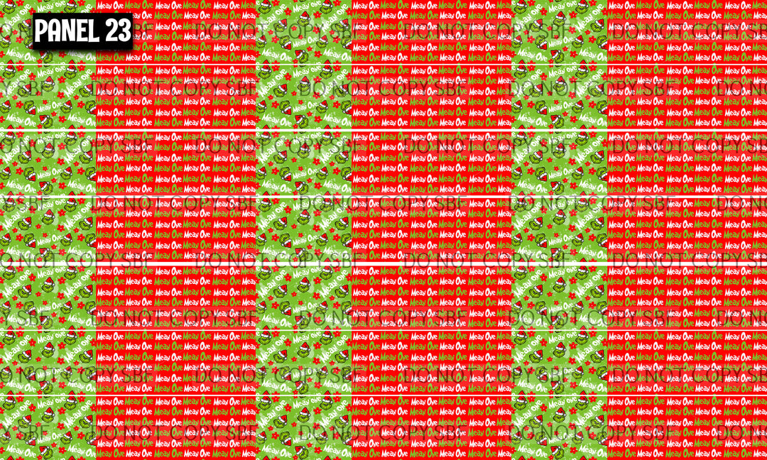 Panel 23 – 21-1 Mean one 3 printed fabric panel preview