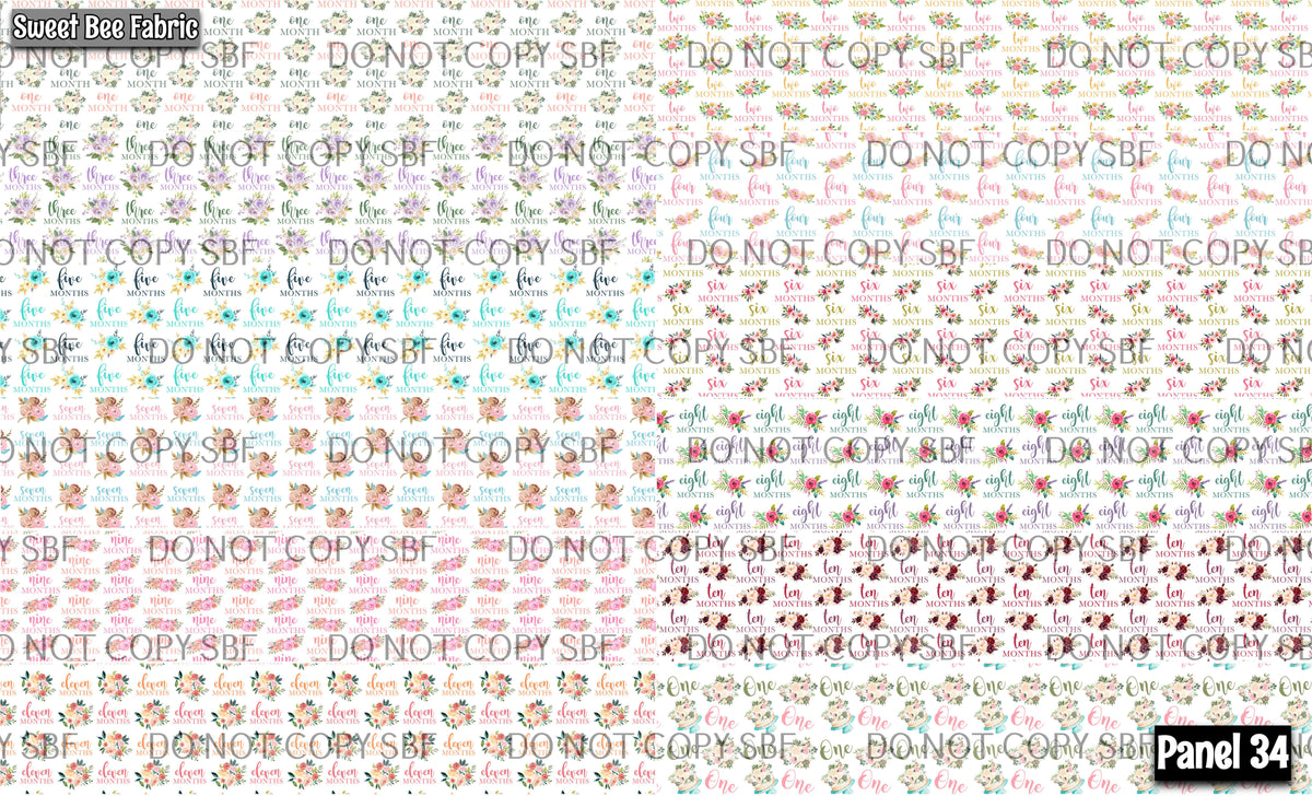 Panel 34 – monthly printed fabric panel preview