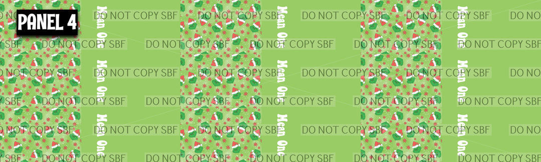 Panel 4 – Mean One 6in printed fabric panel preview