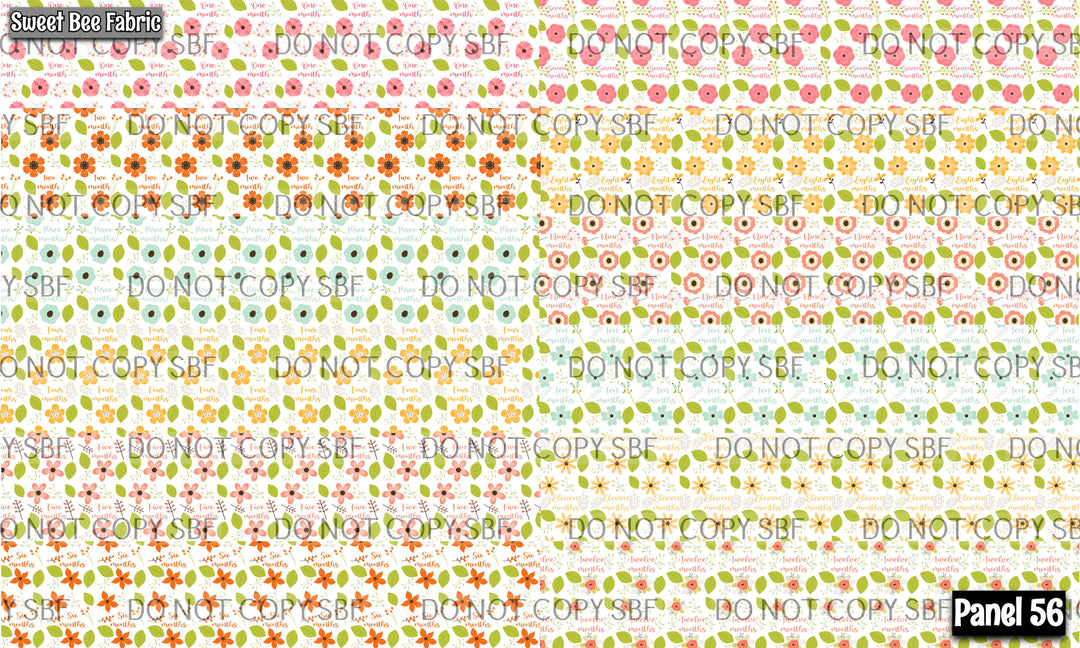 Panel 56 – 12-1 New Milestone printed fabric panel preview