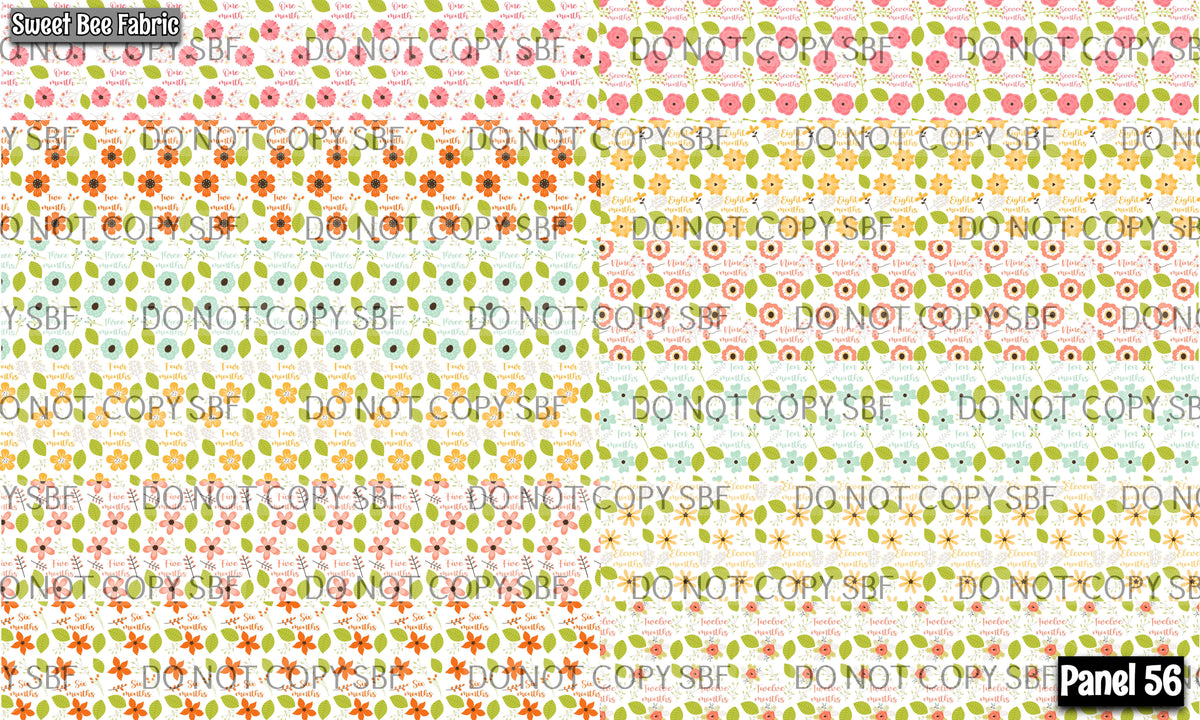Panel 56 – 12-1 New Milestone printed fabric panel preview