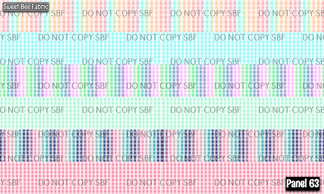 Panel 63 – 6-1 Spring Plaids printed fabric panel preview