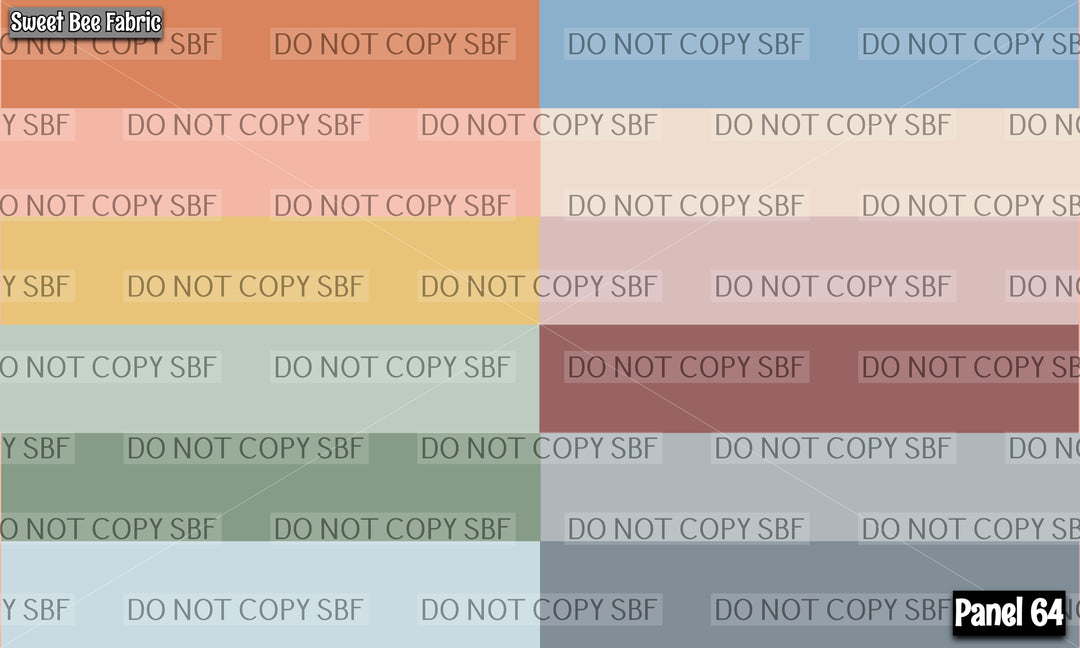 Panel 64 – 12-1 Bright Color printed fabric panel preview