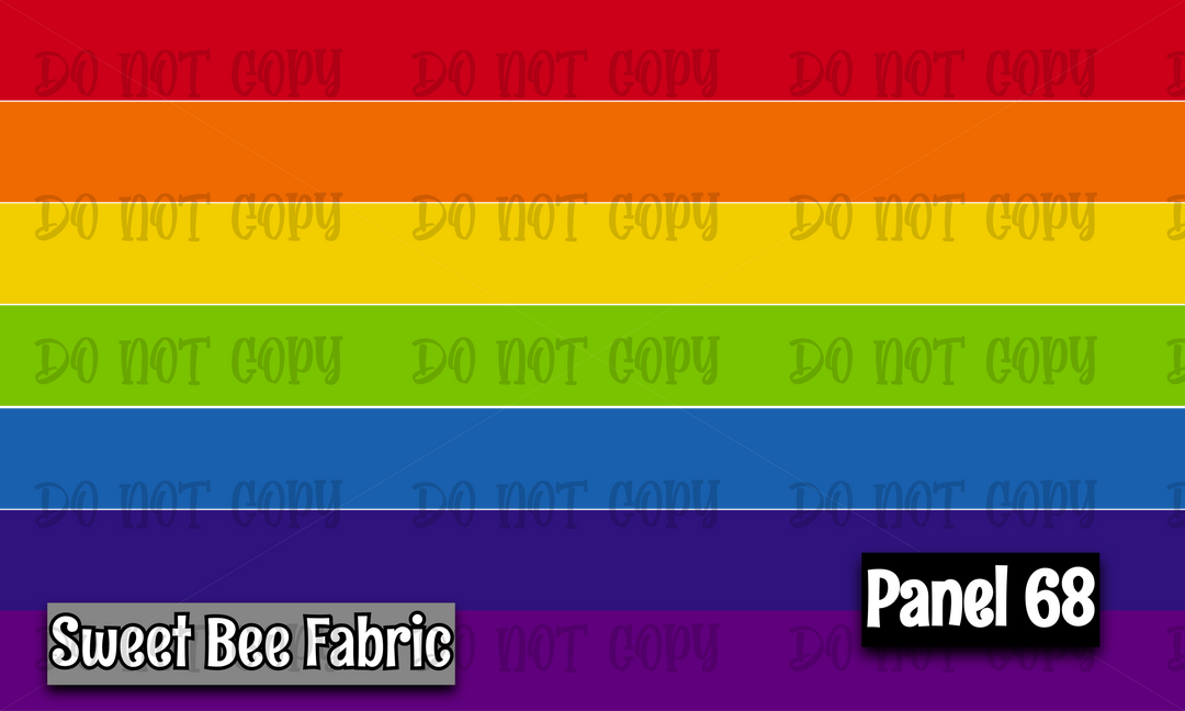 Panel 68 – Rainbow 7-1 printed fabric panel preview