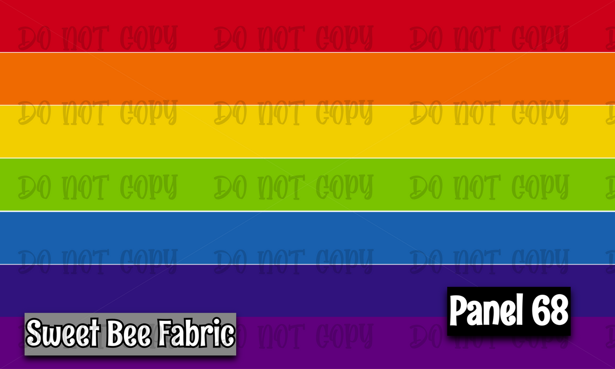 Panel 68 – Rainbow 7-1 printed fabric panel preview