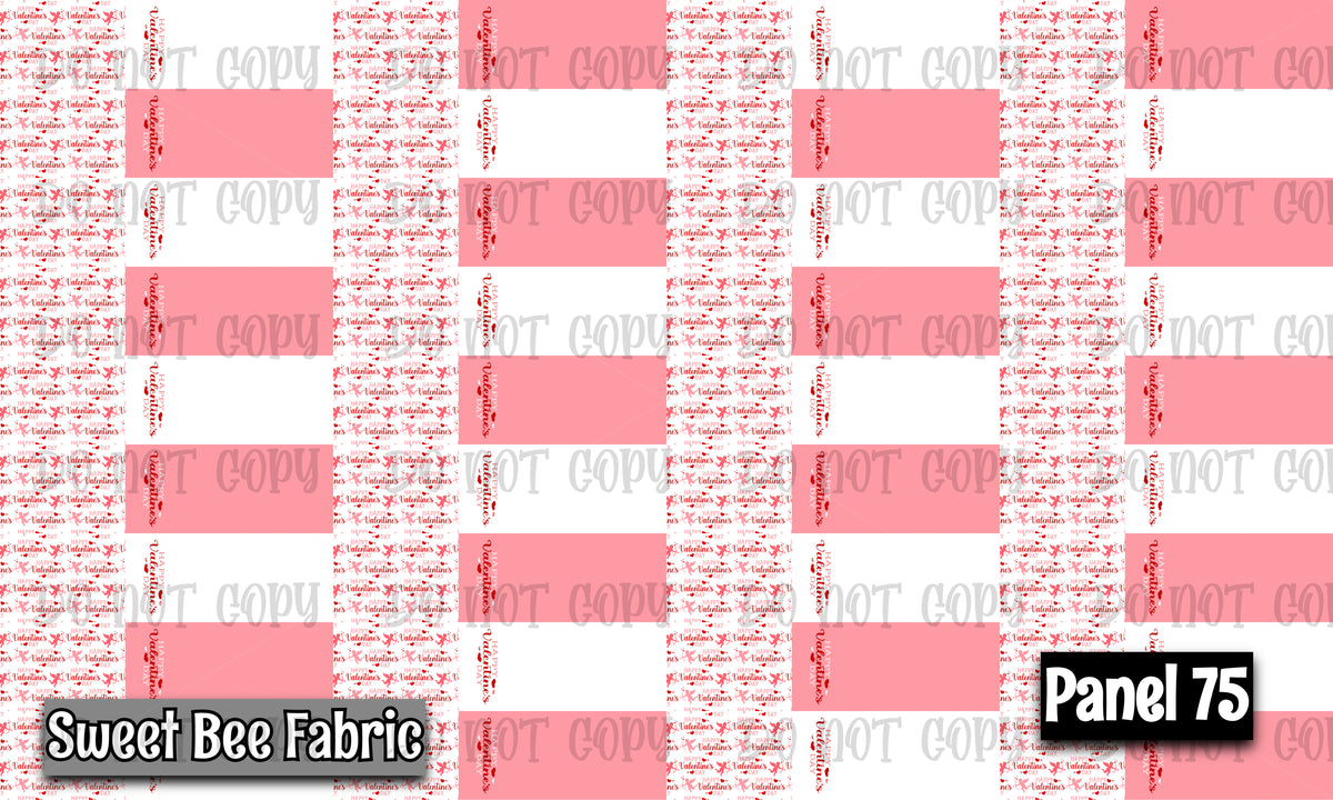 Panel 75 – 36-1 Happy Valentines Day Mix printed fabric panel preview