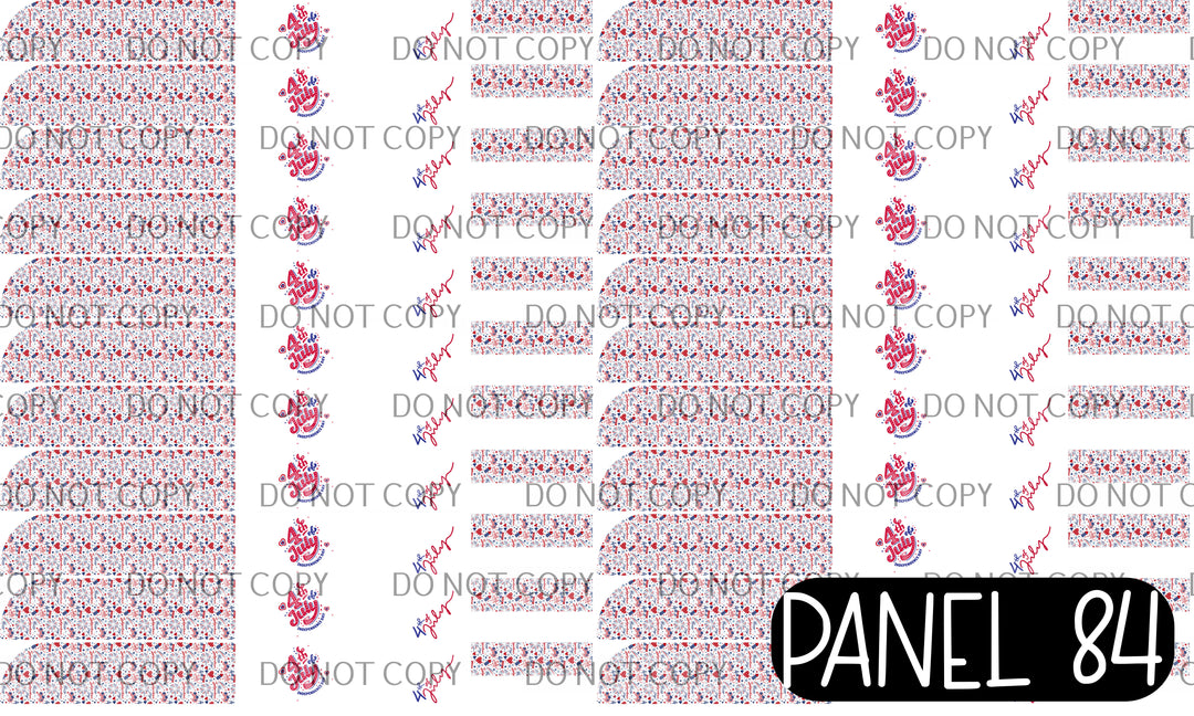 Panel 84 – 22-1 4th Of July Large Sailor printed fabric panel preview