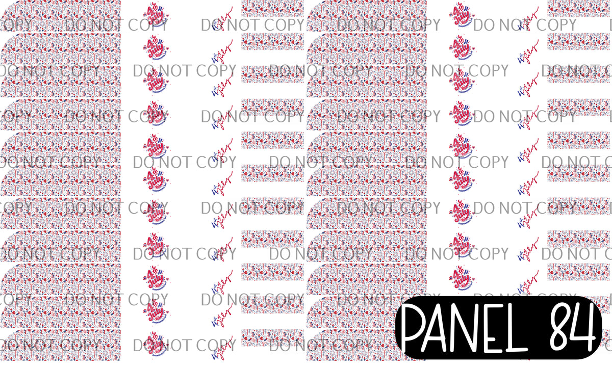 Panel 84 – 22-1 4th Of July Large Sailor printed fabric panel preview
