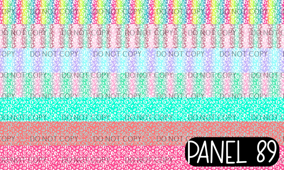 Panel 89 – 7-1 ombre cheetah printed fabric panel preview