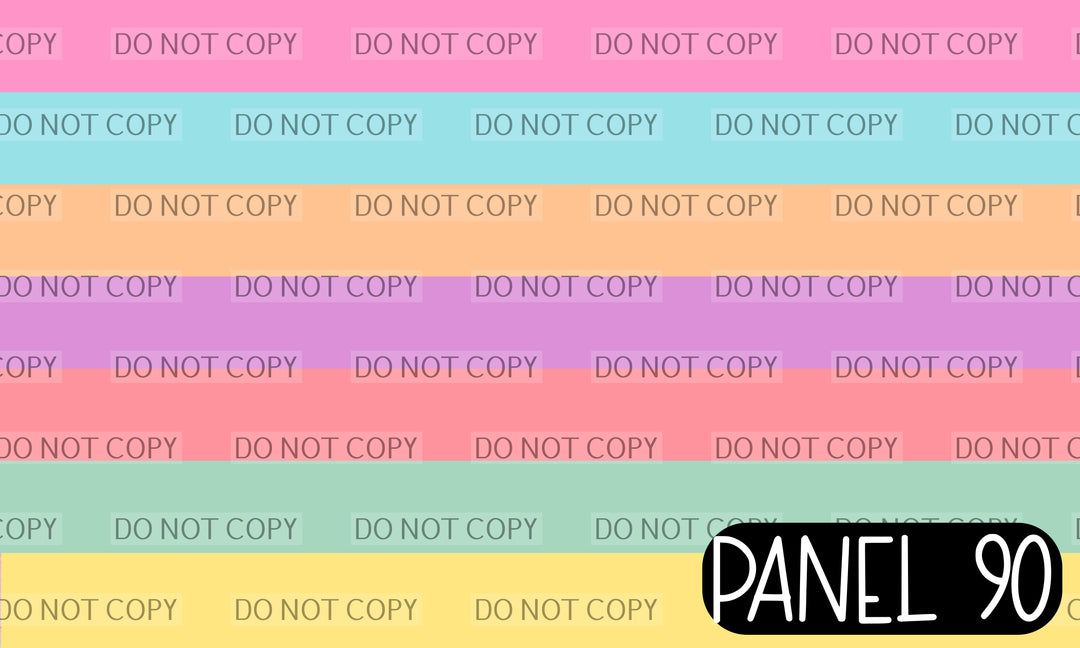 Panel 90 – 7-1 Rainbow printed fabric panel preview