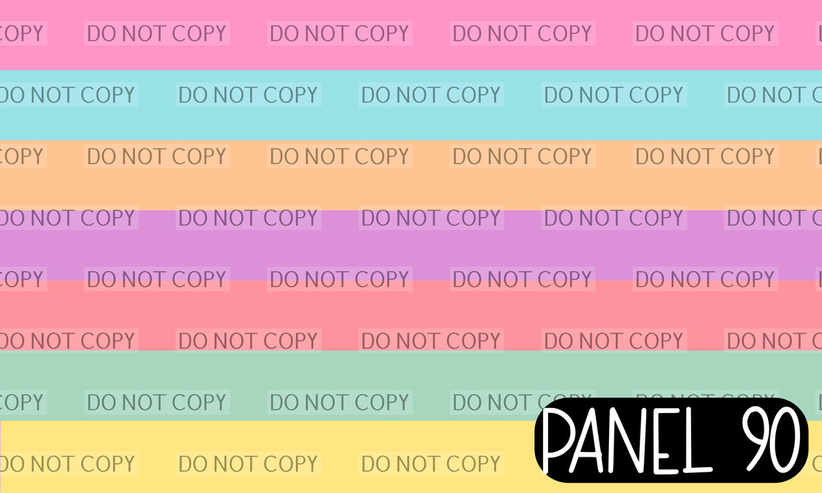 Panel 90 – 7-1 Rainbow printed fabric panel preview