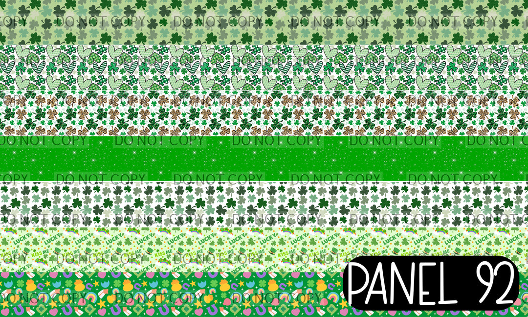 Panel 92 – 7-1 St. Patricks Day printed fabric panel preview